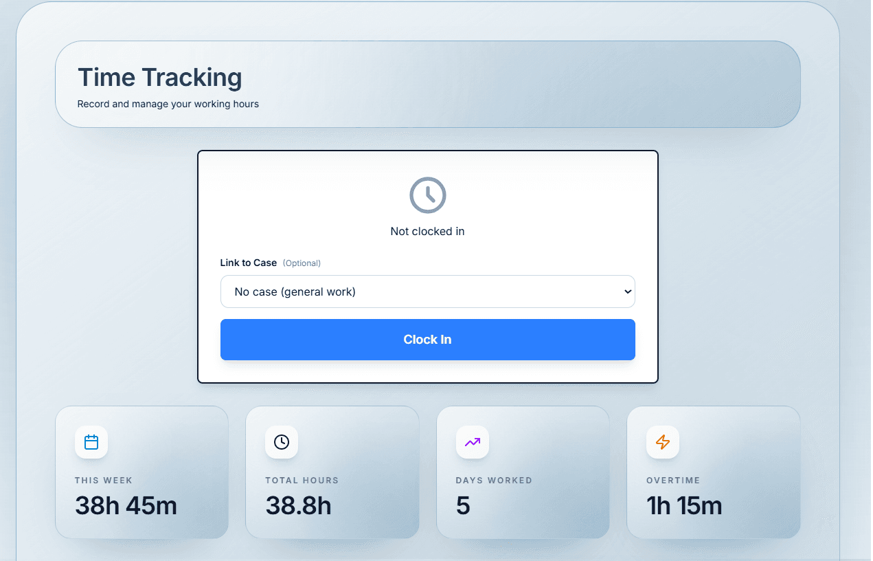 EU-Compliant Time Tracking